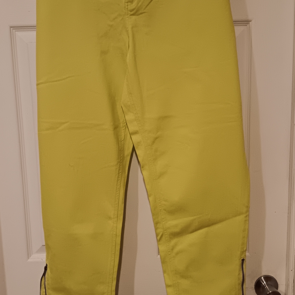 Lane Bryant Yellow Ankle & Cropped Jeans